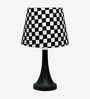 Bedside Black Table Lamp with Fabric Shade