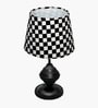 Bedside Black Table Lamp with Fabric Shade