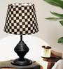Bedside Black Table Lamp with Fabric Shade