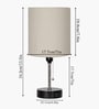 Bedside Lamp for Bedroom Nightstand Table Light with USB A | C Charging Port-Chain Pull Control
