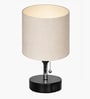 Bedside Lamp for Bedroom Nightstand Table Light with USB A | C Charging Port-Chain Pull Control