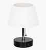 Bedside Lamp for Bedroom Nightstand Table Light with USB A | C Charging Port-Chain Pull Control