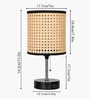 Bedside Lamp for Bedroom Nightstand Table Light with USB A | C Charging Port-Chain Pull Control