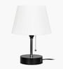 Bedside Lamp for Bedroom Nightstand Table Light with USB A | C Charging Port-Chain Pull Control