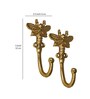 Aluminium Gold Bee Wall Hook
