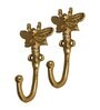 Aluminium Gold Bee Wall Hook
