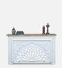 Beene Solid Wood Console Table In Distress Finish
