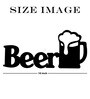 Beer Black MDF Wall Art