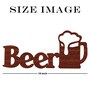 Beer Brown MDF Wall Art