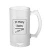 Beer Time 400ml Glass Beer Mug