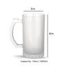 Beer Time 400ml Glass Beer Mug