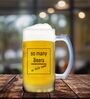 Beer Time 400ml Glass Beer Mug