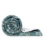 Beetle Grey Microfiber Floral 120 Gsm Single Comforter