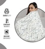 Beetle Grey Microfiber Floral 120 Gsm Single Comforter