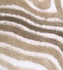 Begie Polyester Abstract 60x40 cm Bath Mat