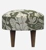 Begum Fabric Foot Stool in Grey Colour