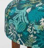 The Fabric Foot Stool in Tropical Ikkat Design Colour