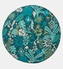 The Fabric Foot Stool in Tropical Ikkat Design Colour