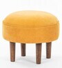 The Fabric Foot Stool in Mustard Colour