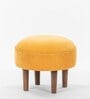 The Fabric Foot Stool in Mustard Colour