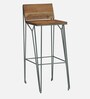 Behounek Solid Wood Bar Stool In Acacia Natural Finish