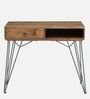 Behounek Solid Wood Writing Table In Natural Acacia Finish