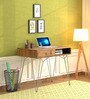 Behounek Solid Wood Writing Table In Natural Acacia Finish