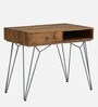 Behounek Solid Wood Writing Table In Natural Acacia Finish