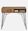 Behounek Solid Wood Writing Table In Natural Acacia Finish