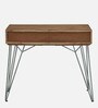 Behounek Solid Wood Writing Table In Natural Acacia Finish