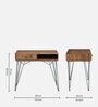 Behounek Solid Wood Writing Table In Natural Acacia Finish