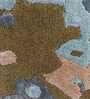 Beige & Blue Abstract Wool And Viscose 6 ft x 9 ft Hand tufted Carpet 