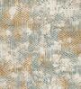 Beige & Blue Contemporary PP Heatset 6 x 9 Feet  Machine -Made Carpet