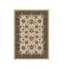 Beige & Blue Traditional PP Heatset 3 x 5 Feet  Machine -Made Carpet