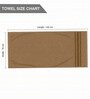 Beige & Brown Soft Cotton 500 GSM Solid Bath Towel Pack Of 2