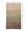 Beige & Brown Abstract Polyester 3 x 5 Feet Machine Made Carpet