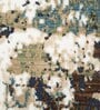 Beige & Brown Abstract Polyester 3 x 5 Feet Machine Made Carpet