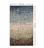 Beige & Brown Abstract Polyester 4 x 6 Feet Machine Made Carpet