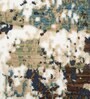Beige & Brown Abstract Polyester 4 x 6 Feet Machine Made Carpet
