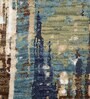 Beige & Brown Abstract Polyester 4 x 6 Feet Machine Made Carpet