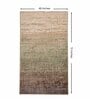 Beige & Brown Abstract Polyester 4 x 6 Feet Machine Made Carpet