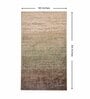 Beige & Brown Abstract Polyester 5 x 7 Feet Machine Made Carpet
