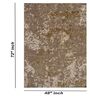 Beige & Brown Abstract Wool And Viscose 4 ft x 6 ft Hand tufted Carpet 