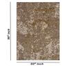Beige & Brown Abstract Wool And Viscose 5 ft x 7 ft Hand tufted Carpet 