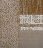 Beige & Brown Contemporary PP Heatset 6 x 9 Feet  Machine -Made Carpet