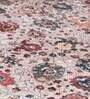 Beige Persian Faux Silk 5 ft x 7 ft Hand Woven Carpet