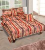 Beige & Brown Floral 210 TC Cotton 6 Pieces Bedding Set Collection
