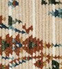 Beige & Brown Traditional Polyester 4 x 6 Feet Machine Made Carpet