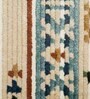 Beige & Brown Traditional Polyester 6 x 9 Feet Machine Made Carpet
