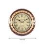 Beige & Brown Wood Beige Modern Wall Clock